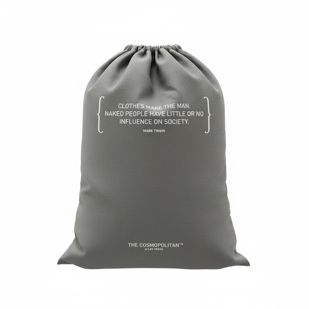 The Cosmopolitan of Las Vegas Gray Travel Laundry Bag